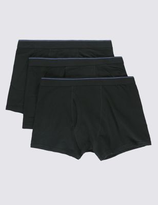 3 Pack Cool & Fresh&trade; Stretch Cotton Trunks with StayNEW&trade;